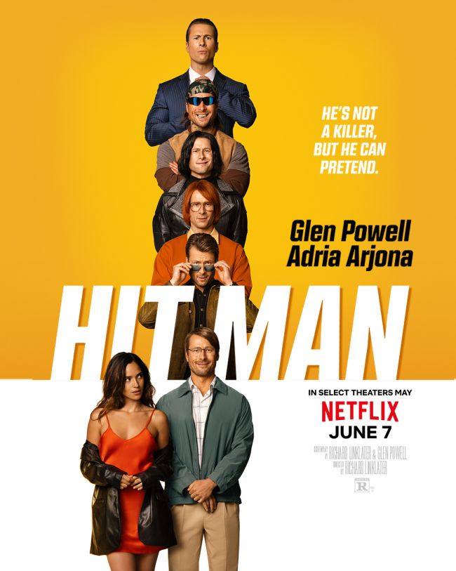 Glen Powell brilha no primeiro trailer de Hit Man 